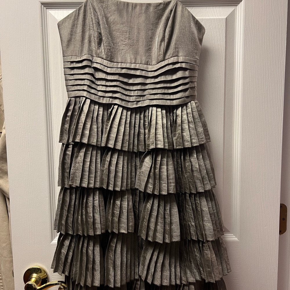 Elegant Gray Tiered Dress
